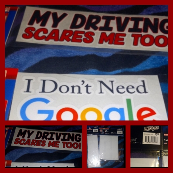 LAST CHANCE SALE ONLY $8Weather Resistant Vinyl Decals Lot (2 Pcs) NWT - Picture 3 of 3